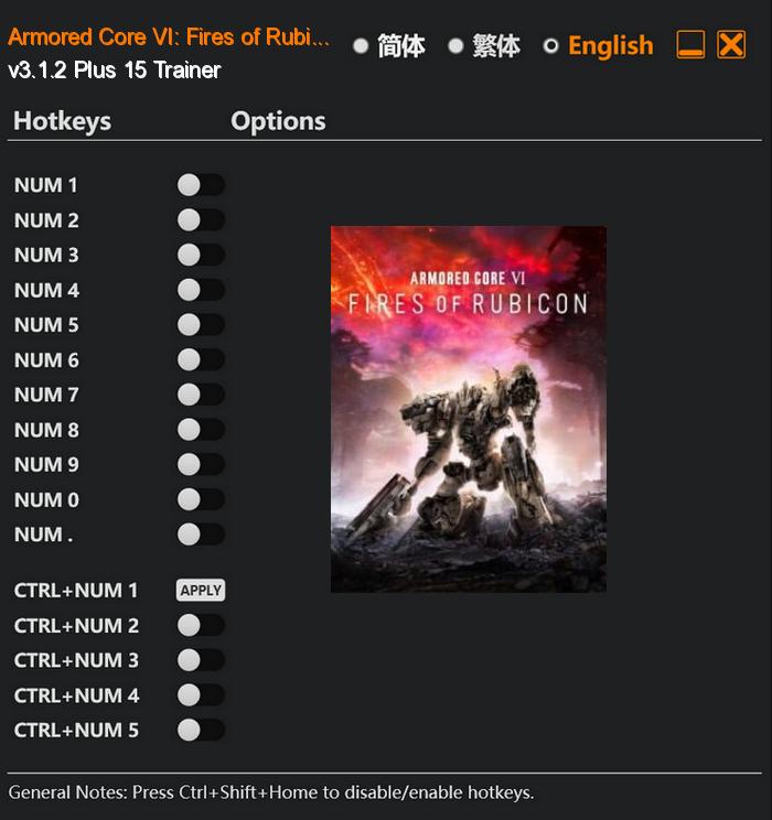 Armored Core VI: Fires of Rubicon FLing Trainer