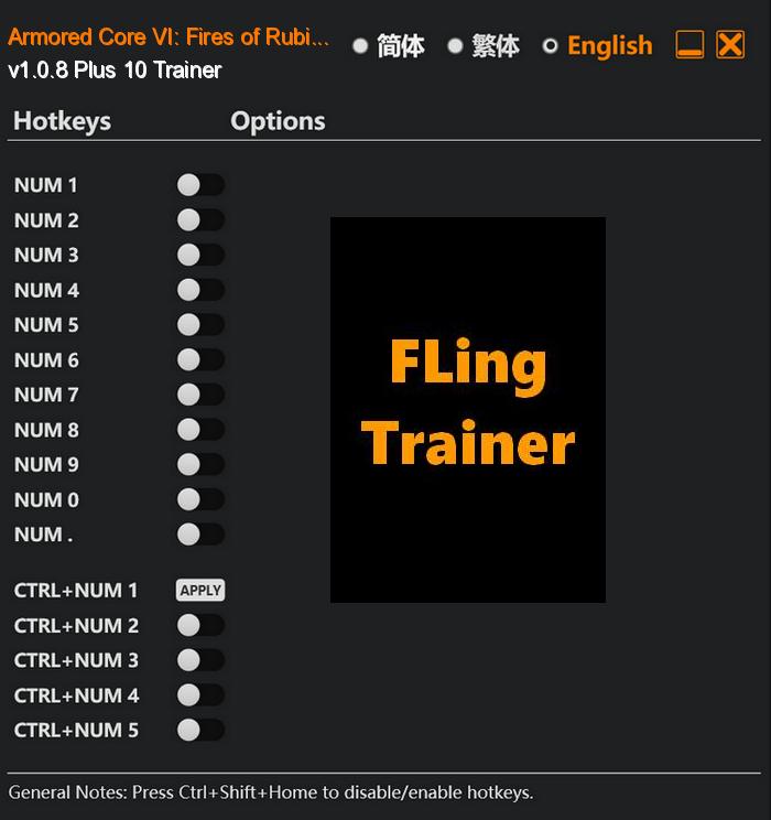 Armored Core VI: Fires of Rubicon - Launch Edition FLing Trainer