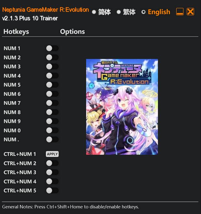 Neptunia GameMaker R:Evolution FLing Trainer