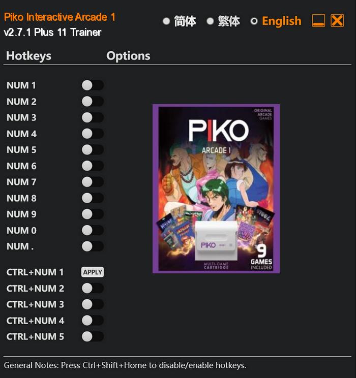 Piko Interactive Arcade 1 FLing Trainer