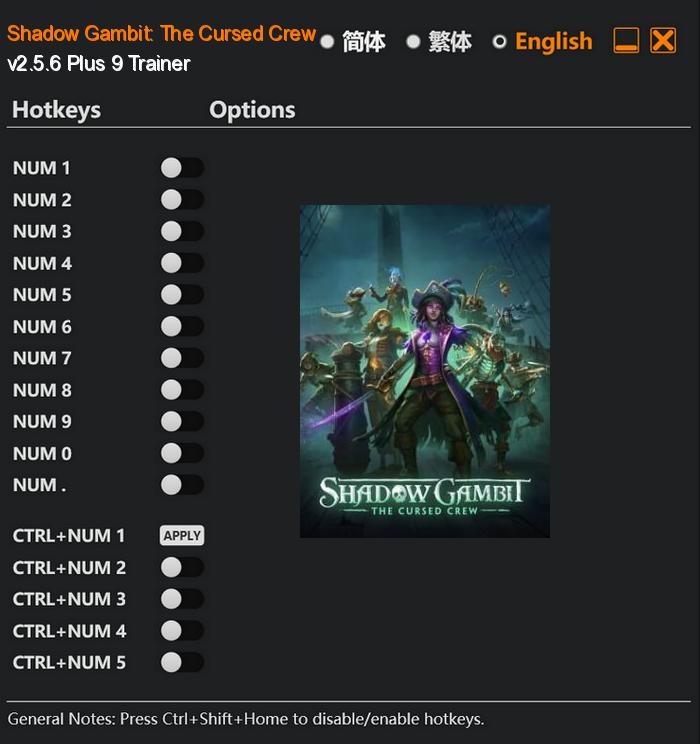 Shadow Gambit: The Cursed Crew FLing Trainer