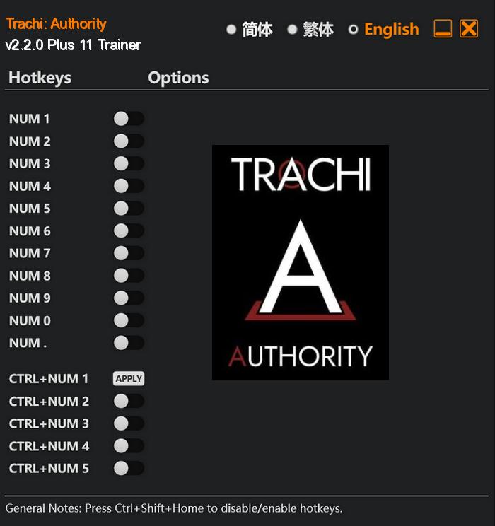 Trachi: Authority FLing Trainer