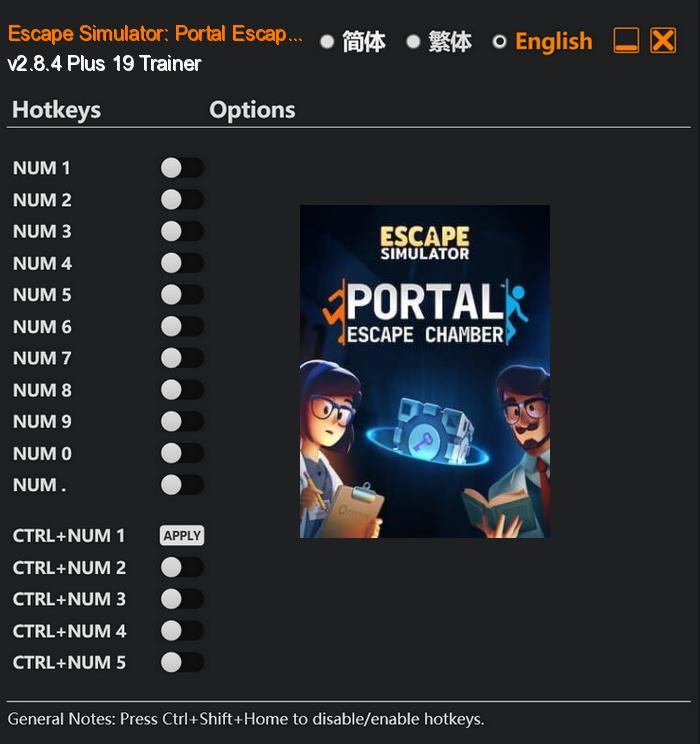 Escape Simulator: Portal Escape Chamber FLing Trainer