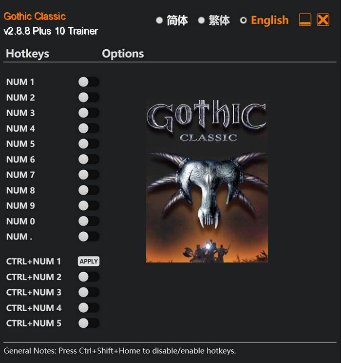 Gothic Classic FLing Trainer