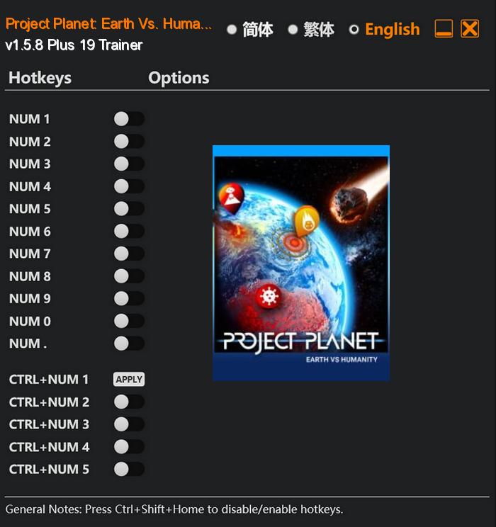 Project Planet: Earth Vs. Humanity FLing Trainer