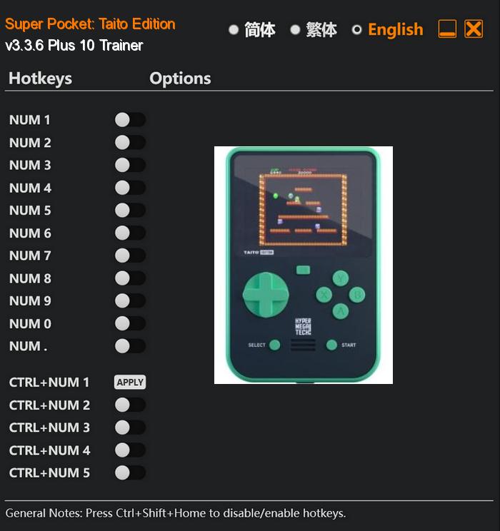 Super Pocket: Taito Edition FLing Trainer