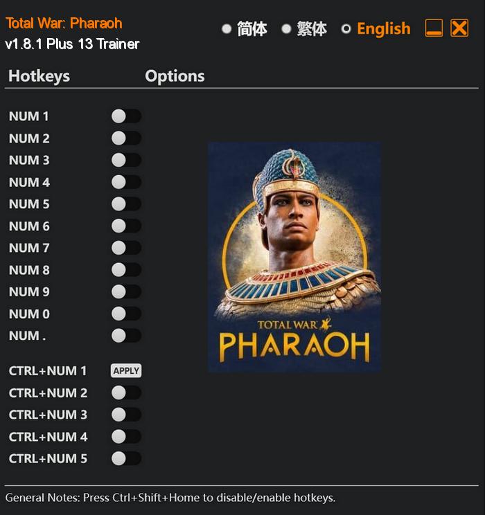 Total War: Pharaoh FLing Trainer