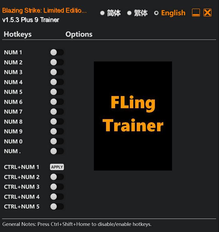 Blazing Strike: Limited Edition FLing Trainer