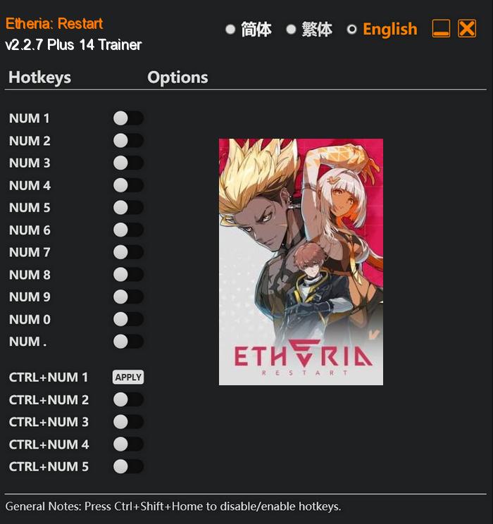 Etheria: Restart FLing Trainer