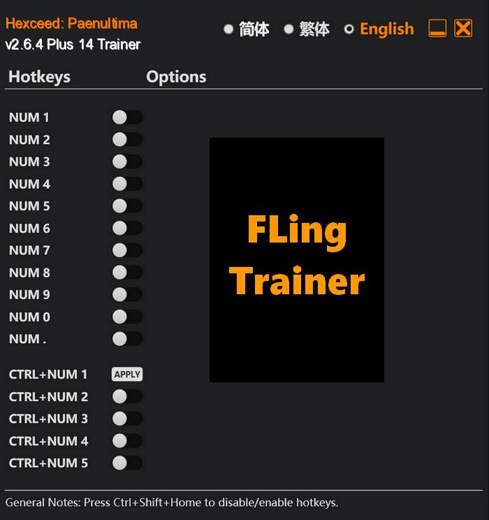 Hexceed: Paenultima FLing Trainer
