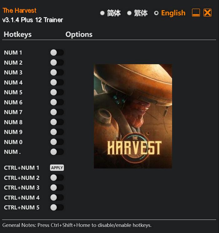 The Harvest FLing Trainer