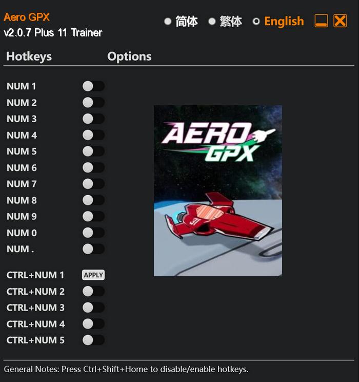 Aero GPX FLing Trainer