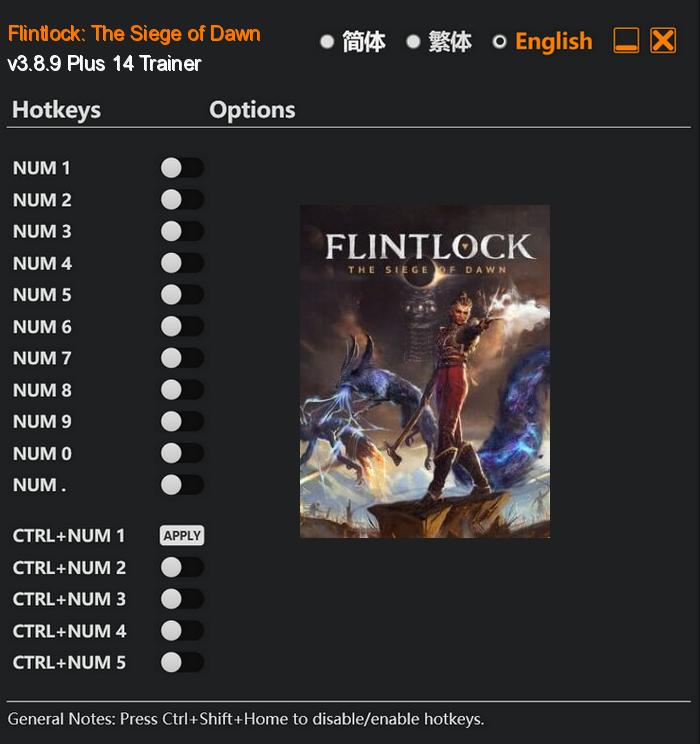 Flintlock: The Siege of Dawn FLing Trainer