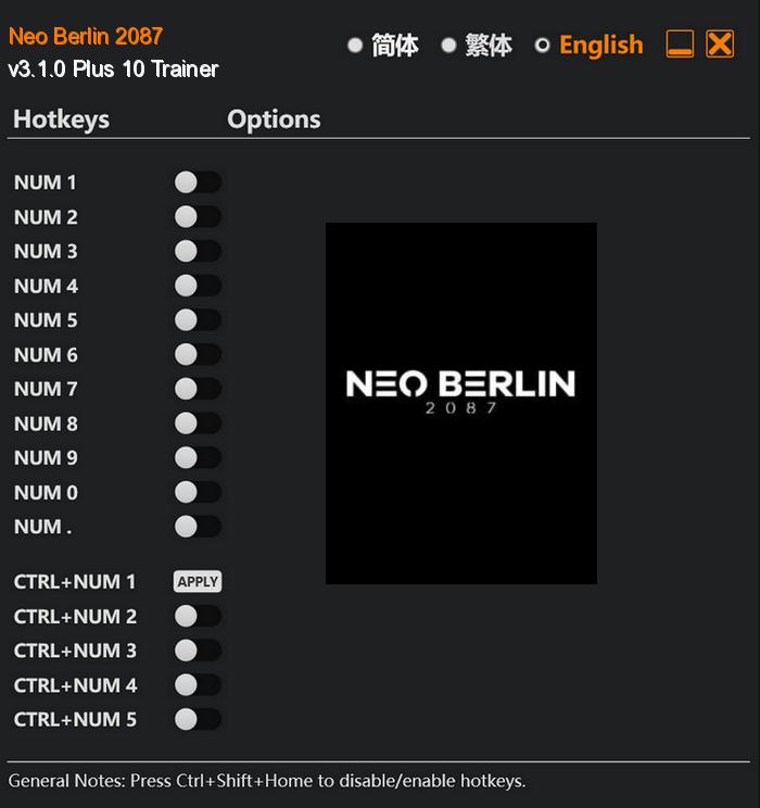 Neo Berlin 2087 FLing Trainer