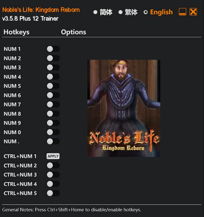Noble's Life: Kingdom Reborn FLing Trainer