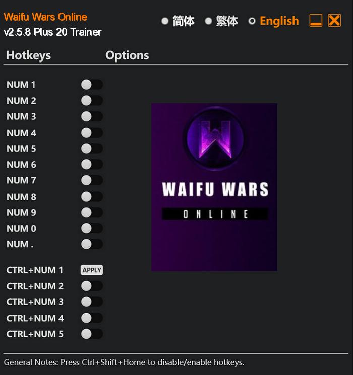 Waifu Wars Online FLing Trainer